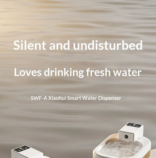 Cat Water Fountain With Smart Motion-sensing Water Dispensing And Quiet Filtration