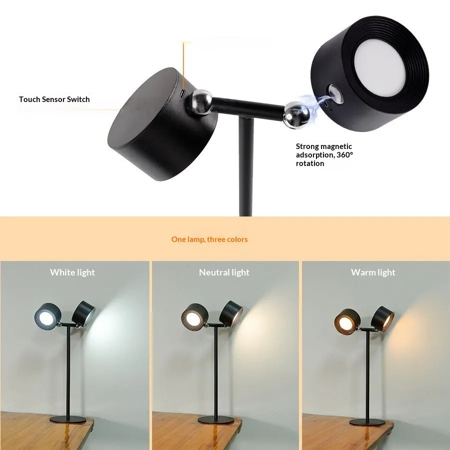 Charging Desk Lamp LED Soft Ambient Light